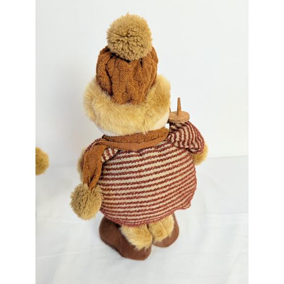 Christmas Snowmen Skiing SkiThemed Plush Decoration Good - Picture 10 of 12